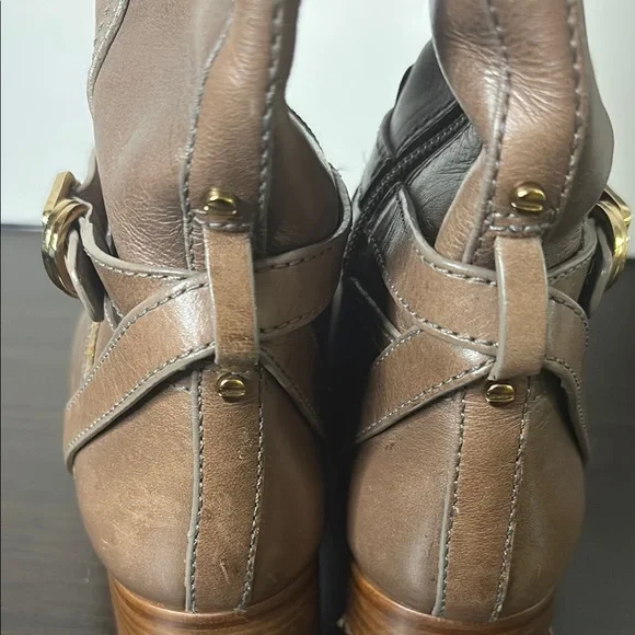 Tory Burch Tan Leather Riding Boots - Picture 5 of 16
